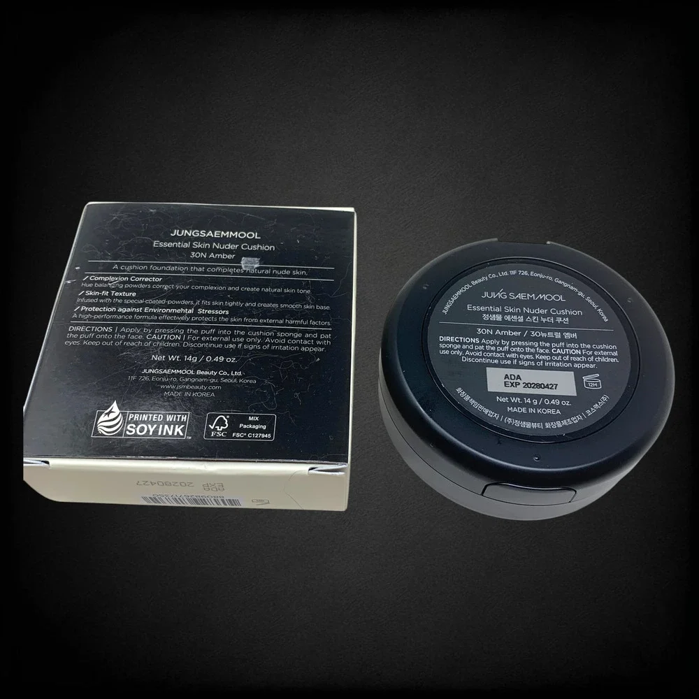 New JUNGSAEMMOOL Essential Skin Nuder Cushion SPF50+ 30N Amber 14g